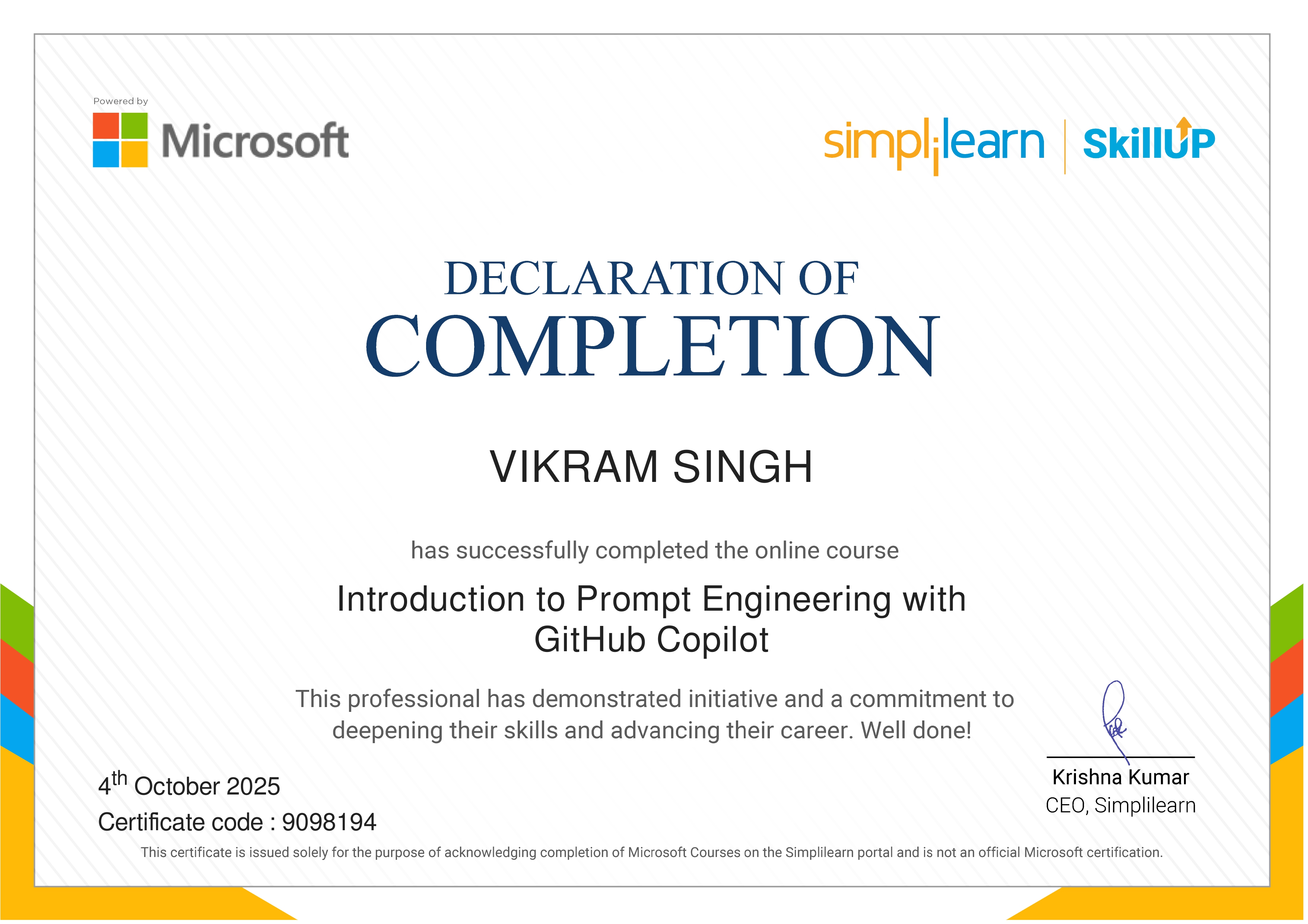 introduction to prompt engineering certificate